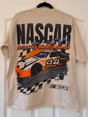 Tilly's Men’s Beige NASCAR Logo Tee